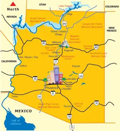 Map of Arizona