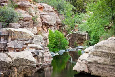Photo of Oak Creek Narrows in Oak Creek Canyon by Valerie Millett