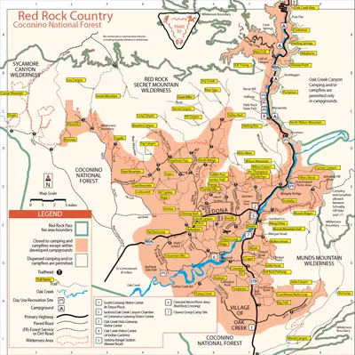 Sedona Trails Map